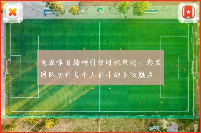 竞技体育精神引领时代风尚，彰显团队协作与个人奋斗的无限魅力
